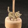 Metal Cats Decors Figurines Animal Statue Cats Decorative Objects for Living Room,Bookshelf,Side Table Decorations