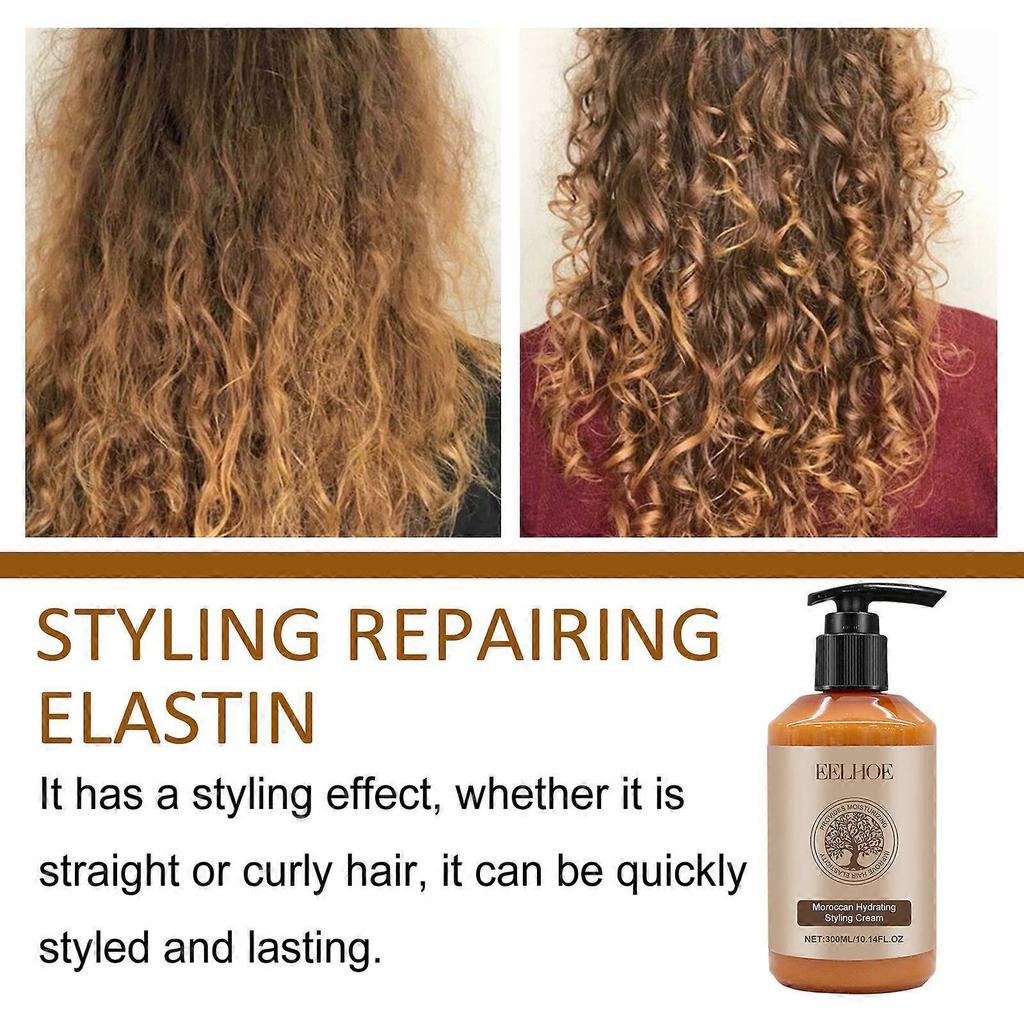 Moroccan Moisturizing Styling Cream creates shiny hair, moisturizing and smoothing short hair, making it fluffy and elastic