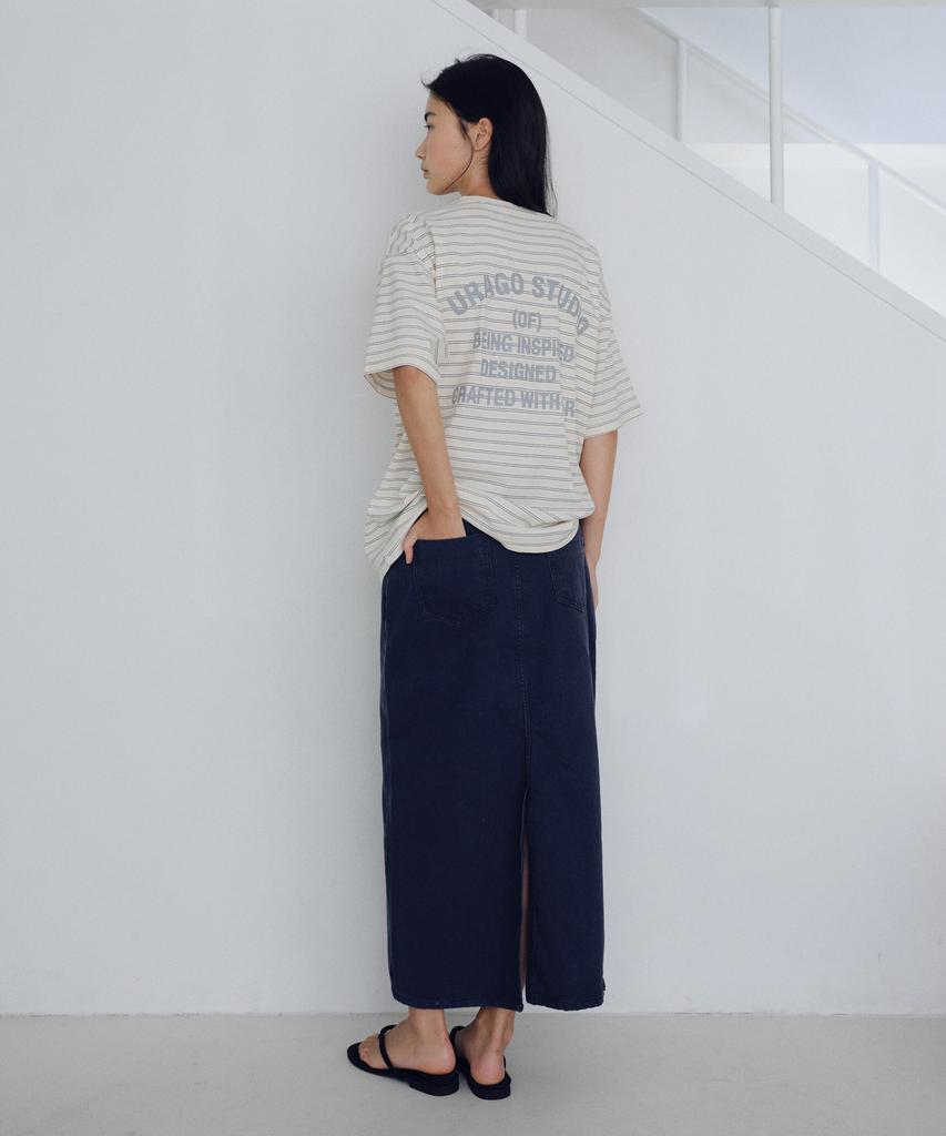 Yulago Archive Stripe Boxy T-Shirt