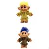4 Inch Vintage Tiny Dolls Colored Hair Figures