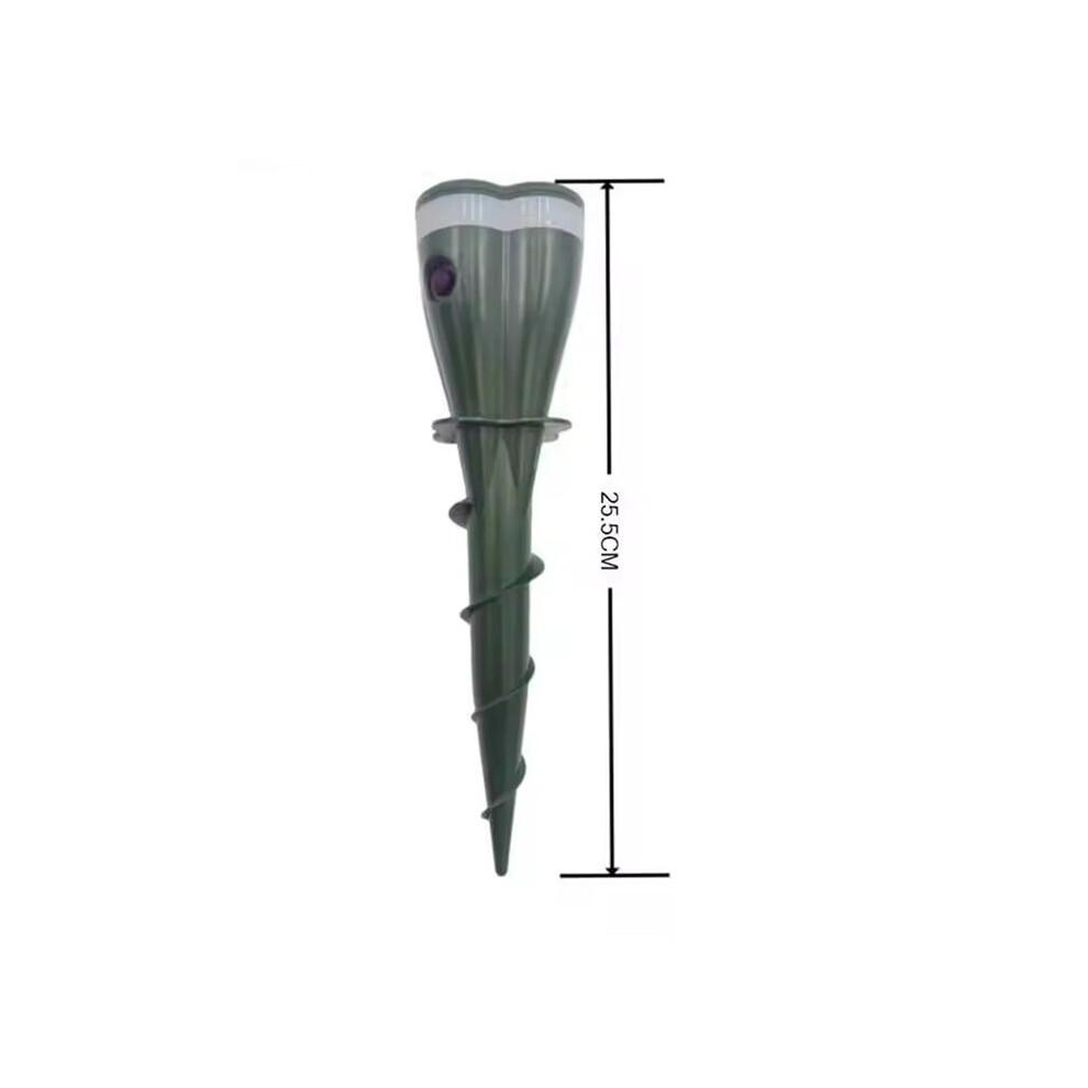 Solar Powered Waterproof Spiral Mole Repellent Ultrasonic Rodent/Snake/Bird Animal Repellent for Farm Courtyards