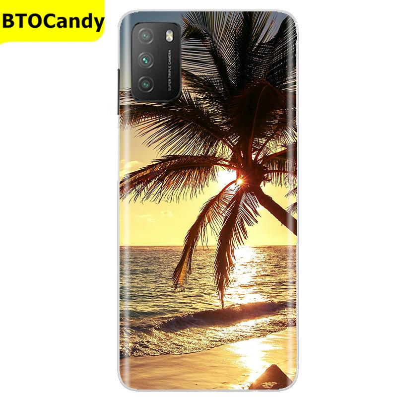 Für POCO M3 Hülle, Weiche Silikon-Rückseite, Telefonhülle für Xiaomi Poco M3 Pro 5G, Rückseitige Abdeckung, Weiche TPU Coque für POCO M 3 M3 Silikonhülle