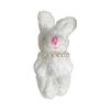 Cartoon Rabbit Phone Charm with Pearls Necklace PP Cotton Texture Suitable for Jewelry Accessories and Gift Decoration