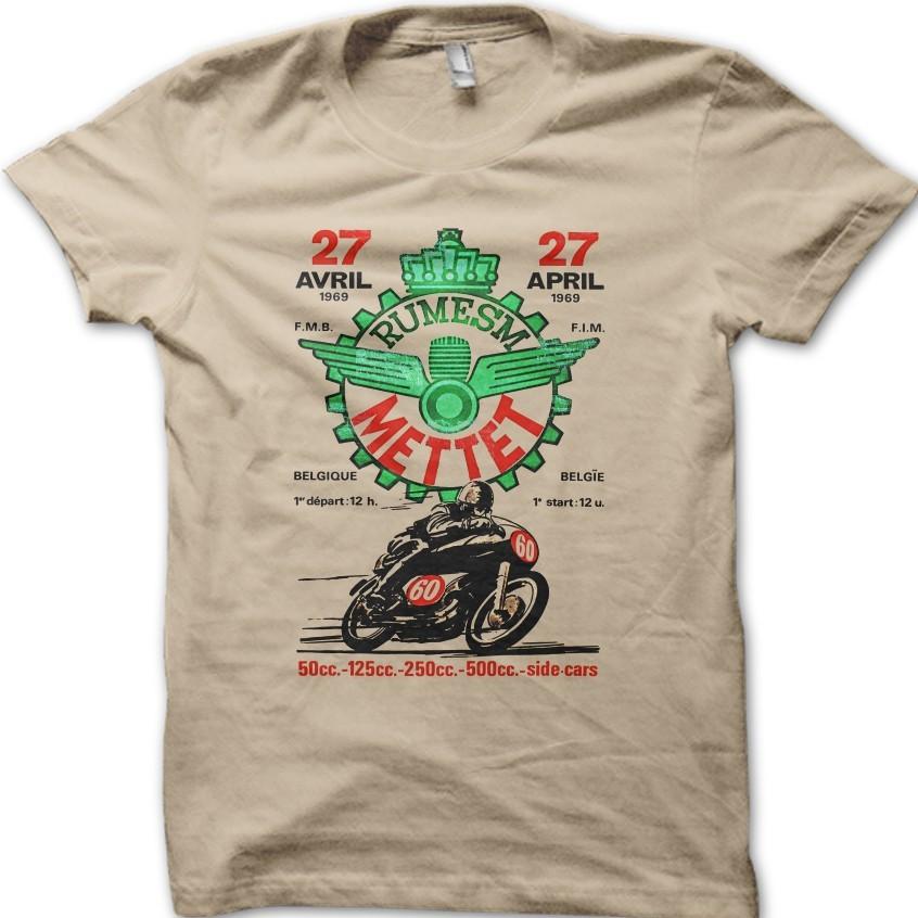 Rumesm Mettet Мотоциклетная Классическая Винтажная Футболка Байкера 06110 2XL
