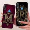 For ZTE Blade V10 Cover For ZTE Blade V10 2019 Case Silicone Luxury Crown A-Z Letters 2D Flat Pattern Soft Phone Casing