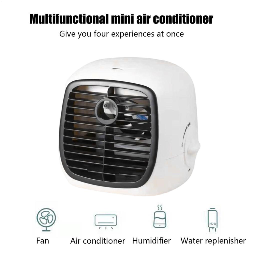 Portable Air Conditioners Desk Evaporative Humidifier Multifunctional USB Quiet Cooling Device For Tent Desk School Garden Beach