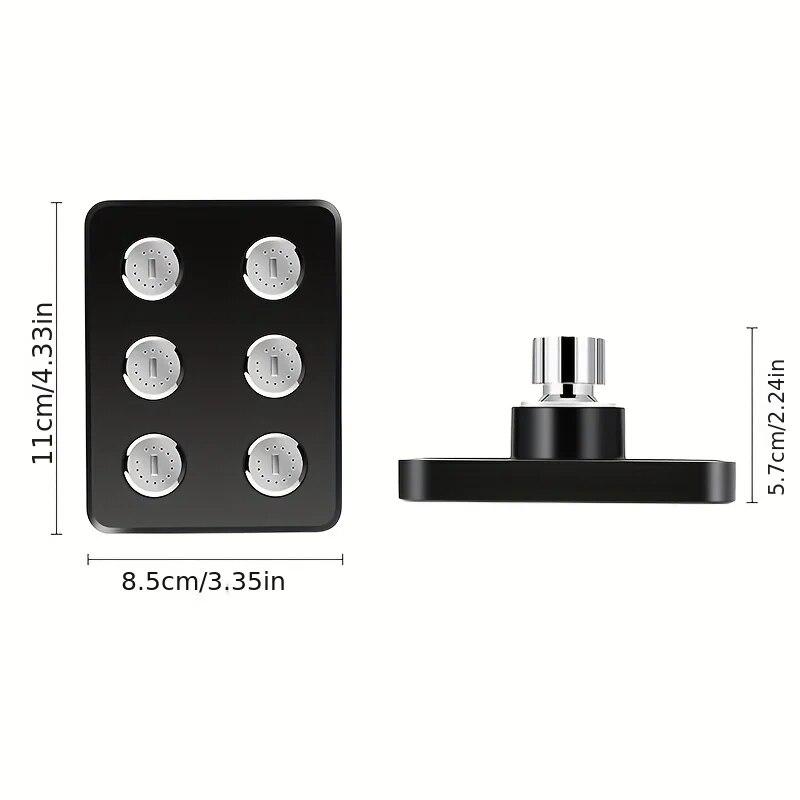 Supercharged Wall-Mounted Shower Head Rotatable Top Spray Shower Head Upgrade Your Bathroom Accessories