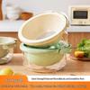 Double-Layer Vegetable Washing Basin & Draining Basket - Food Grade, Multi-purpose for Kitchen Use