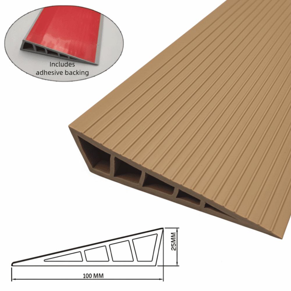 Universal Carpet To Tile Rise Threshold Ramps 60cm Self Adhesive Wheelchairs Ramps Soft PVC Home Steps Household
