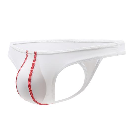 Men's G-Strings Sexy Pouch Bulge Underwear Seamless Hot T-Back Thong Butt-Flaunting Low Rise Stretchy Briefs