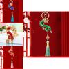 Exquisite Chinese Dragon Tassel Metal Keychain Charming Accessory For Gifts And Collectors