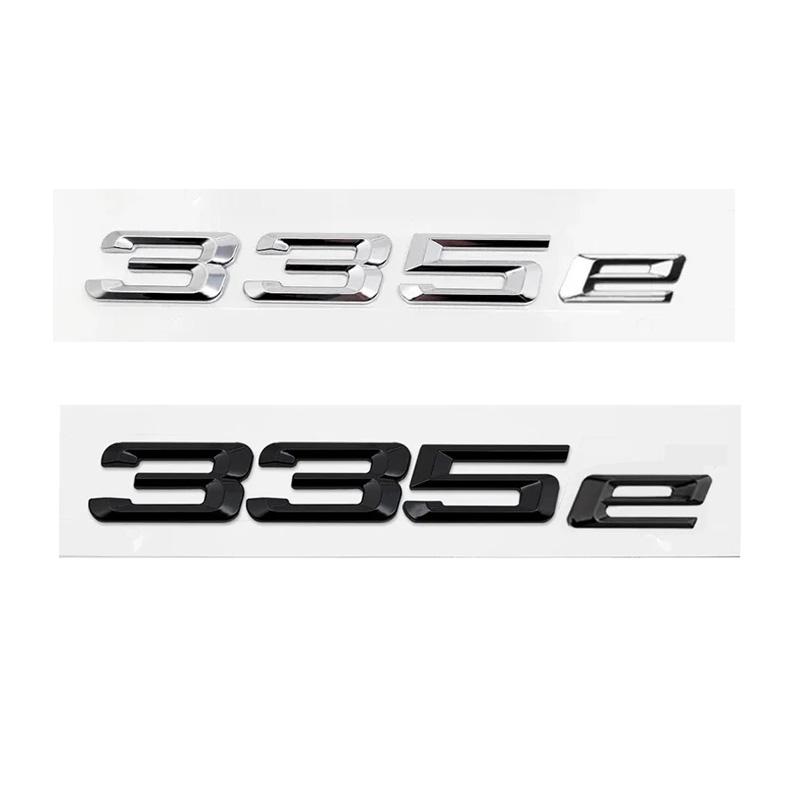 ABS Auto Kofferraum Buchstaben Logo Plakette Emblem Aufkleber Für BMW 316e 318e 320e 323e 325e 330e 335e 530e E46 E90 E91 F30 F31 F34 G20 G30