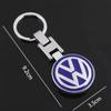 Car Wheel Center Hub Caps Sticker Metal Car Key Chain Ring For Volkswagen VW R GTI Golf 6 Amarok T5 Phaeton Teramont ID3 Tiguan