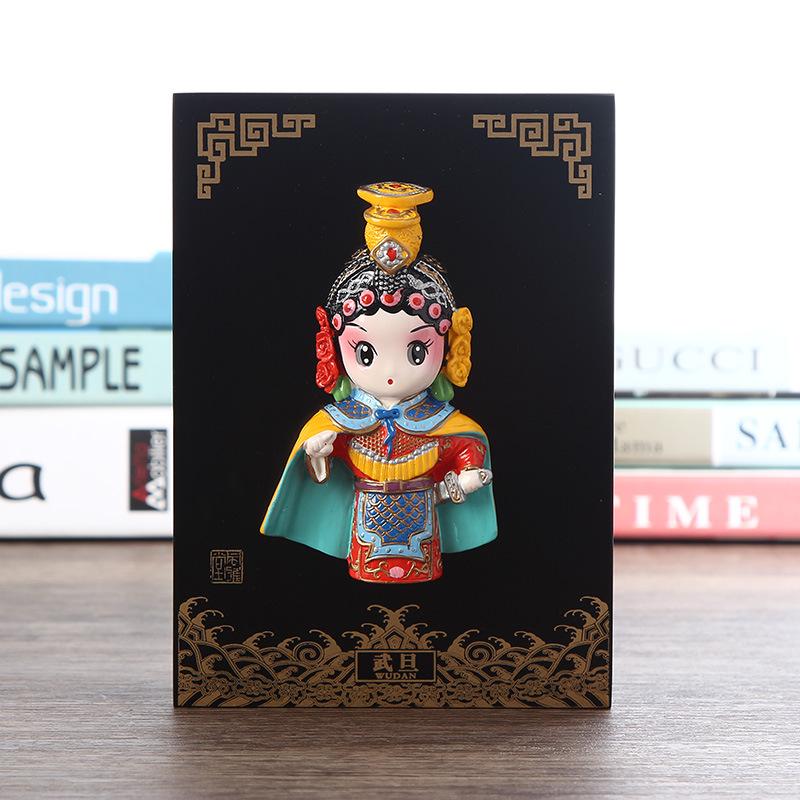 China Traditional Peking Opera Facial Makeup Ornaments Business Gift Souvenirs Home Decor Crafts Wedding Birthday New Year Gift