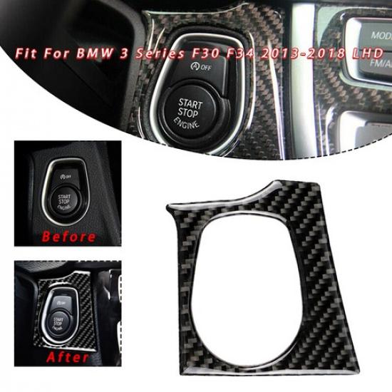 

Engine Start Button Carbon Fiber Swtich Cover For BMW 3 Series F30 F34 2013-2018