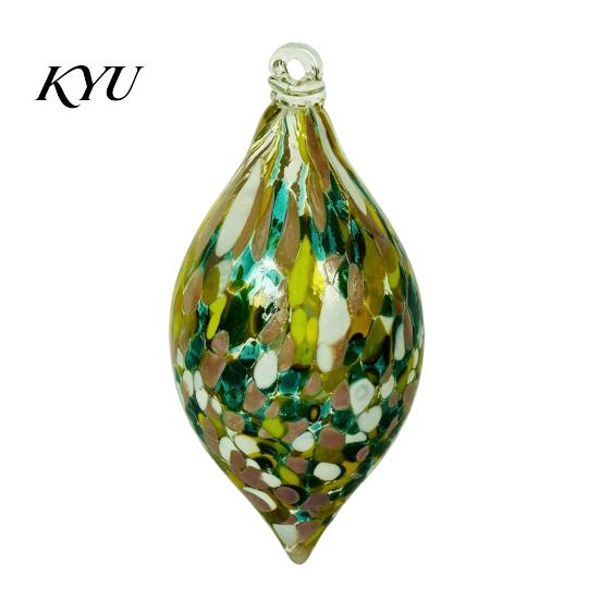 High Borosilicate Glass Spheres Hand Blown Ball Ornament, Colorful Christmas Hanging Decoration Reflective Baubles for Tree, Window, Patio,