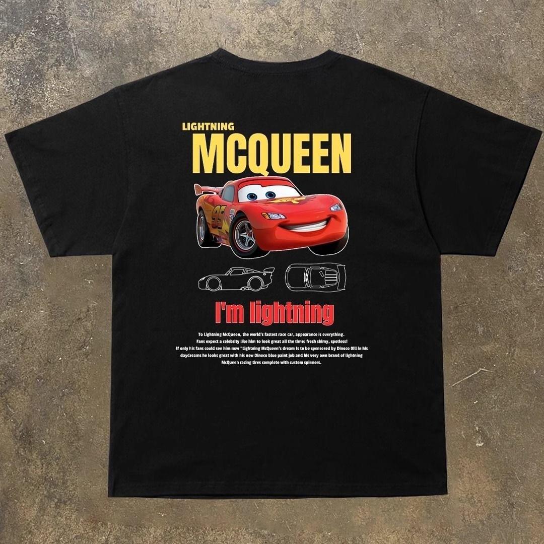 LIGHTNING MCQUEEN I m Lightning funny Movie Unisex T Shirt S-5XL S