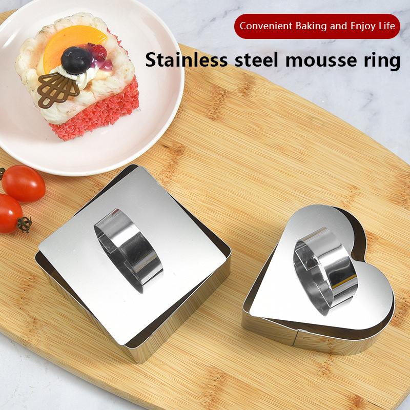 1 szt. Forma do ciasta ze stali nierdzewnej Diy Mus Ciasto Kreskówkowa forma do sushi Forma do prasowania kulek ryżowych Akcesoria kuchenne Kreatywny lunch Bento