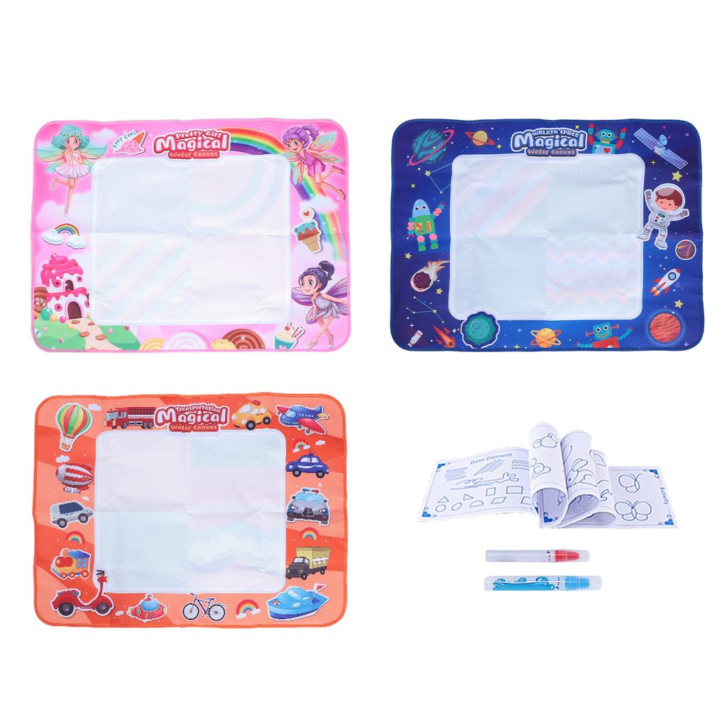 Barn Tidlig Læring Vannlerret Stort Gjenbrukbart Vaskbart Barn Vann Doodlekart for Hjem Utendørs