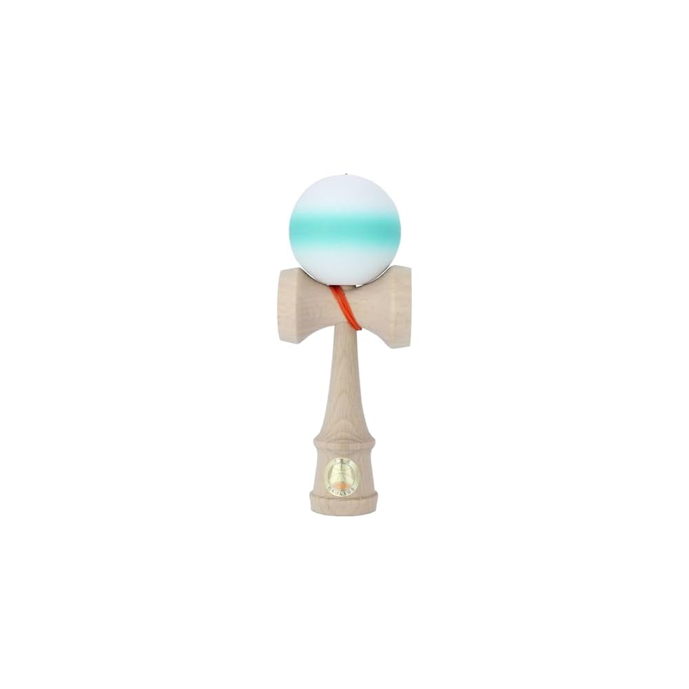 Rangs Japan Yamagata Koubou Competition Kendama Oozora Matte Line Turquoise Certified by Japan Kendama Association