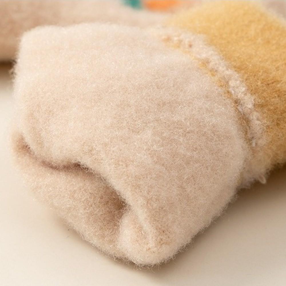 Windproof Cartoon Rabbit Gloves High Elasticity Kids Hand Warmers Cute Knitted Gloves  For Kids
