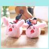 Nezha Taiyi Zhenren Plush Pig Keychain Backpack Charm 15cm Shake Tail Cotton Pp