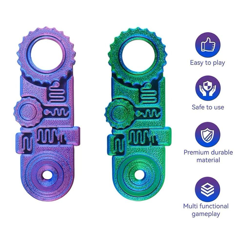 5-in-1 Fingertip Gyro Mechanical Spinning Top Spring Gear Chain Gyroscope  Adult