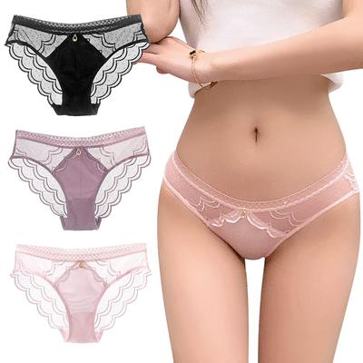 Lace Shorts for Low Hollow Sexy Underwear for of [Josigge] Women, Lingerie, Waist, Temptation, Breathable, Women, [Set 3]