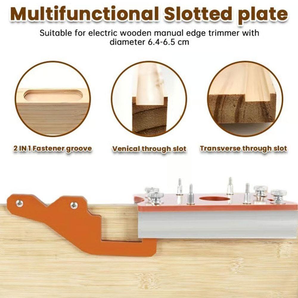 Woodworking Router Slotting Locator Adjustable Slotting Bracket 2 in 1 Router Base  Furniture