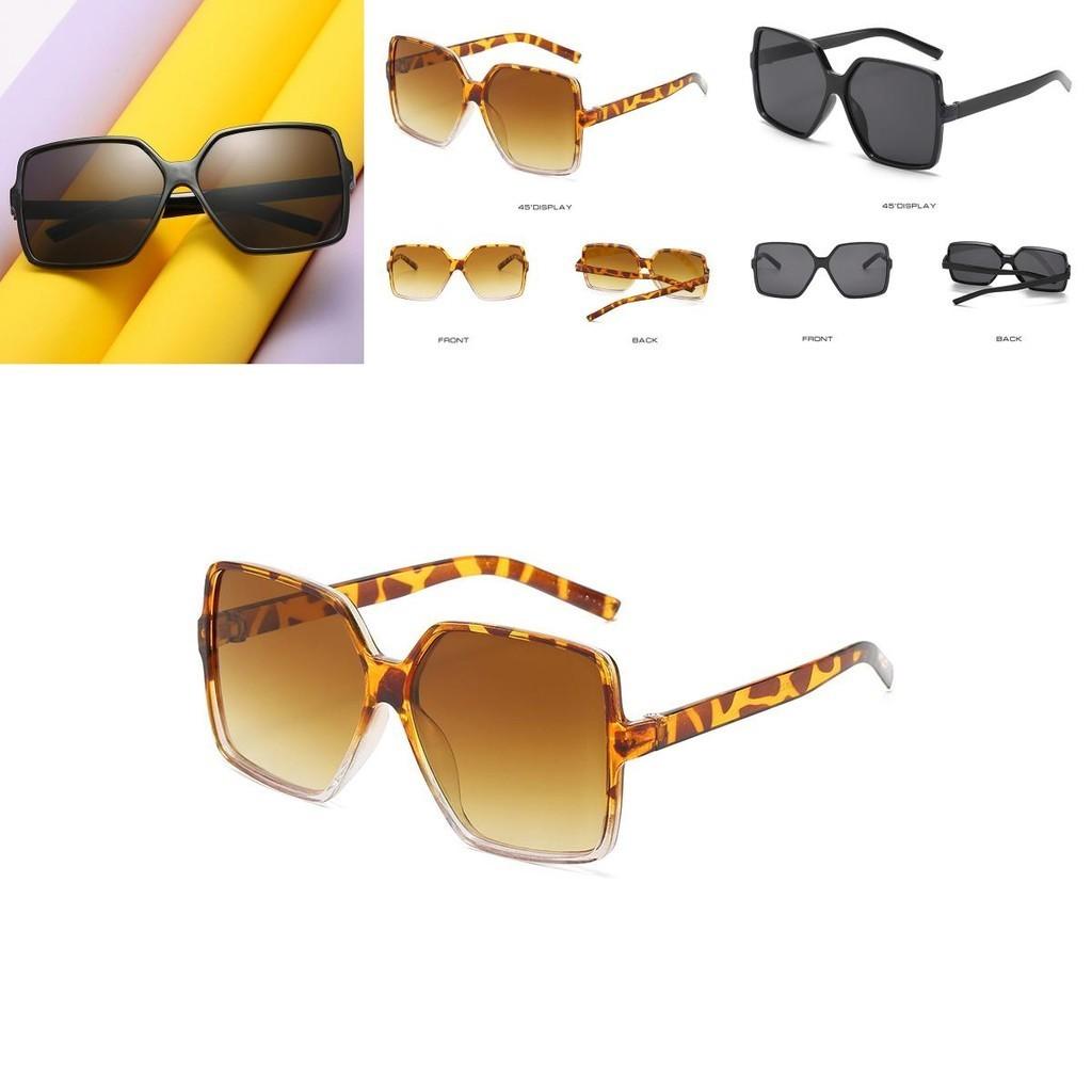 Fashionable Women's Oversized Square Sunglasses With Durable Ac Lens For Outdoor Glam