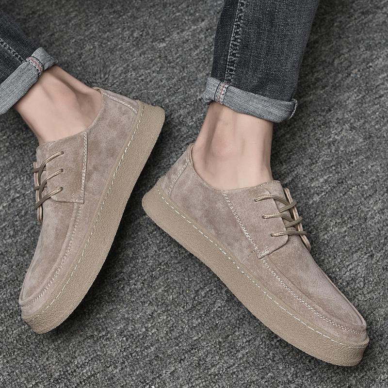2024 New Luxury Brand Suede Shoes Tendon Sole Oxford Shoes Men Outdoor Sneakers Fashion Casual Shoes High Quality Designer Shoes