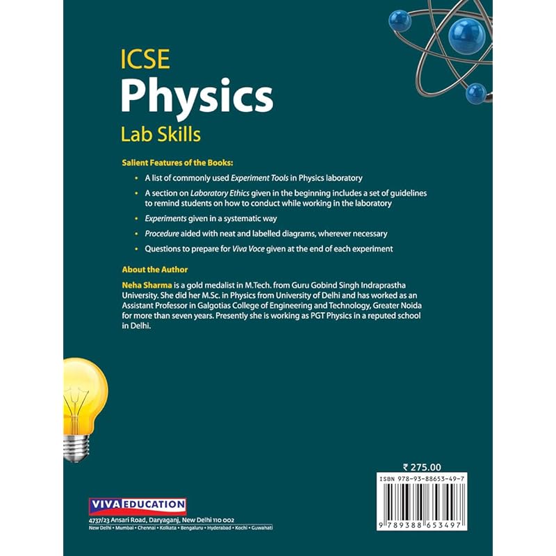 ICSE Physics, Lab Manual, Book 10