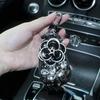 Custodia Chiave Auto Camelia Intarsiata Diamante Artificiale Custodia Chiave Auto Strass Copertura Universale Protezione Chiave