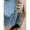 Women Satin V Neck Blouse Elegant Short Sleeve Side Drawstring Ruched Top Summer Casual Work Office Tunic Fashion Sleeveless Sweet Tank Tops for Women