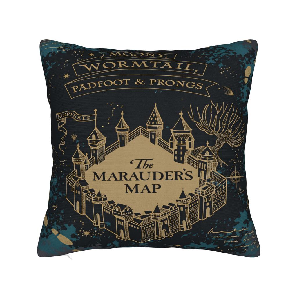 Magic Marauders Map Pillow Cover  Comfy Cushion Cover Fashion Pillow Case For Office Car Home Decor