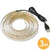 Hareruya LED Strip Light USB 180 Bends to Fit Corners and Attaches with Can Be Cut to Adjustable Length with JTT Online (90-Degree Bendable), (Warm