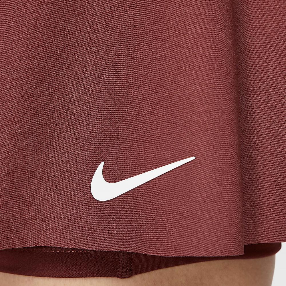 New Nike Court SlamDri Fit SS25 Casual Short Skirts Women's Dark Team Red/Dark Red/White Color FZ6767-619