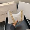Bag Women'S Fashion Small Square Bag Niche Embroidery Thread Shoulder Bag Chain Versatile Underarm Small Square Bag Tide
