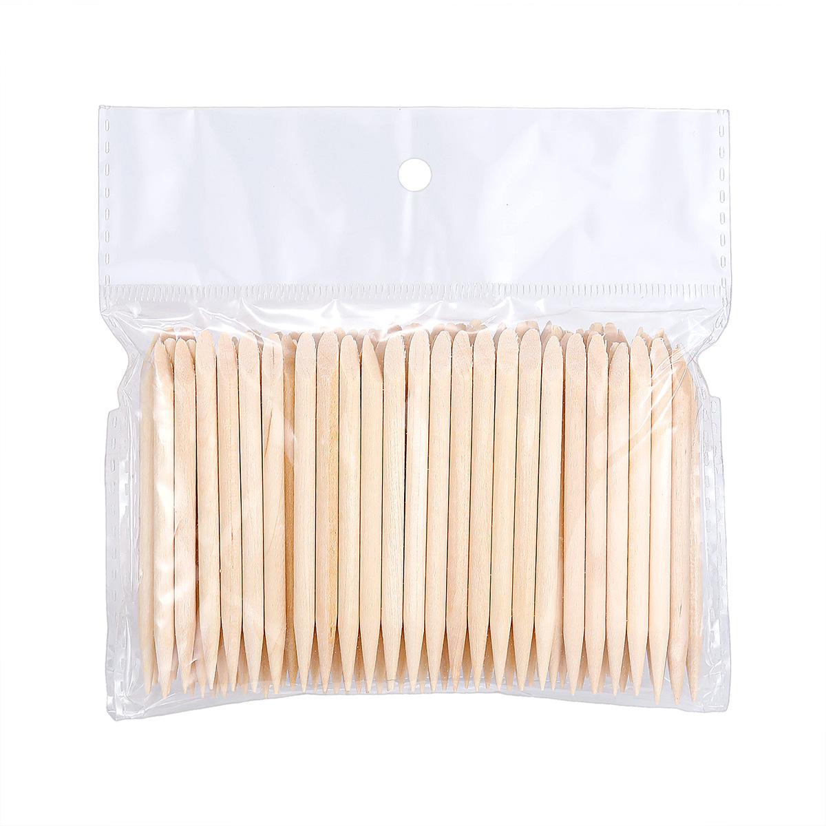 Orange Wood Double-Ended Stick: Nail & Rhinestone Remover, Embossing Tool, Dead Skin & Stain Remover 7.5 cm wooden stick