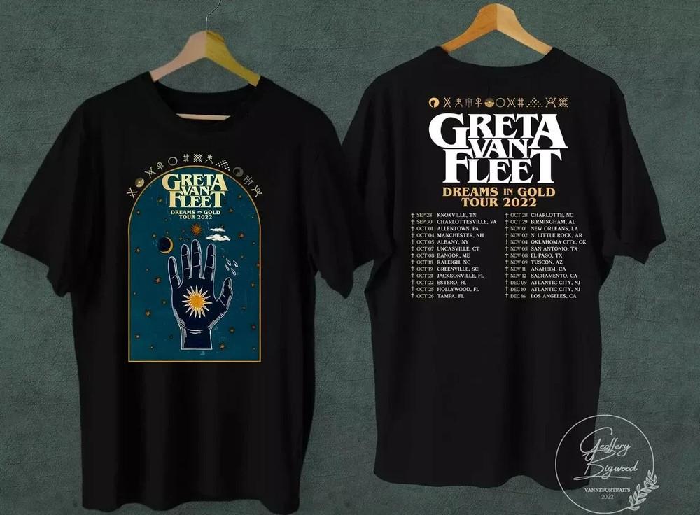 Greta Van Fleet Tour 2023 World Concert Retro T-Shirt Size S-5xl Unisex Unisex T-Shirt XL
