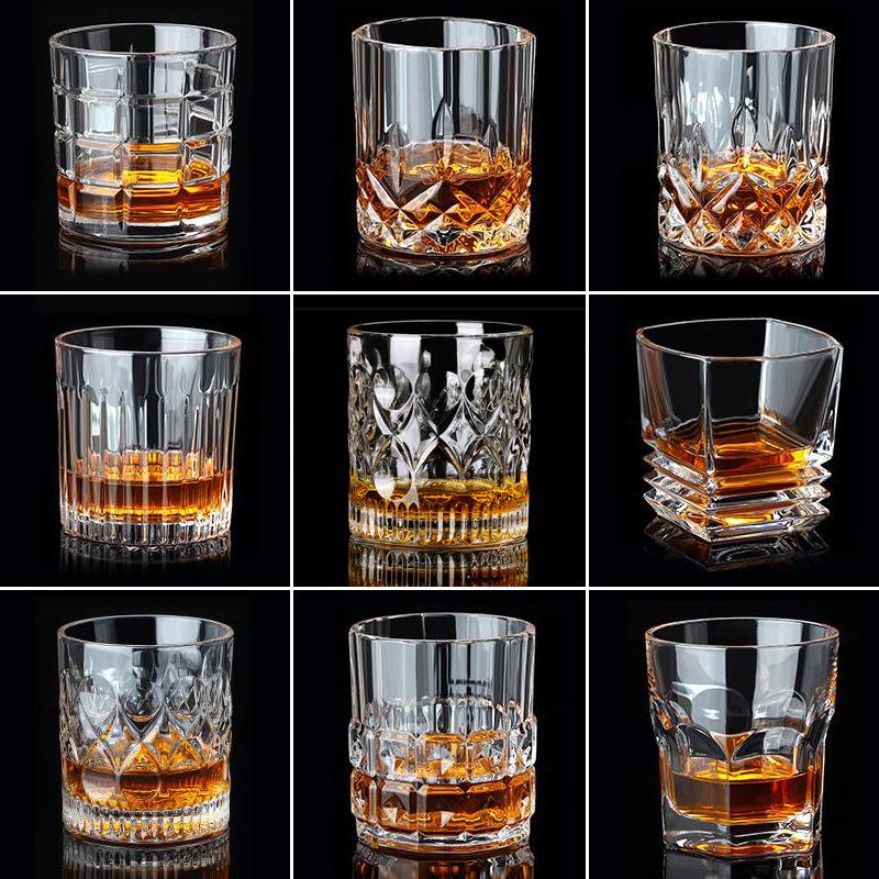 Whiskey Glass Cup Beer Wine Crystal Wine Glass Cups for The Home Bar Party Hotel Restaurant Wedding Cup Table Decor 2025 New