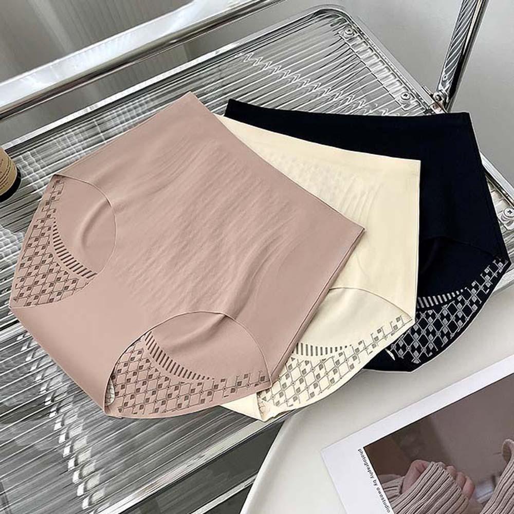 

Ice Silk Женские трусы Ice Silk с высокой талией Женские утягивающие трусы для похудения Спортивные трусы M(40kg-57.5kg) телесный
