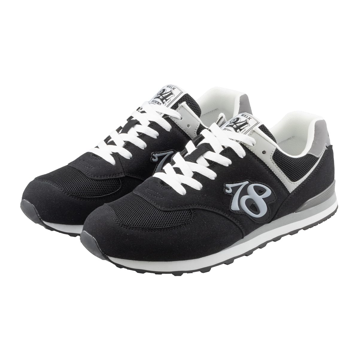 

Frank Miura Men s Black Sneakers for Walking and Training (Black Silver, Size 25.0 cm)