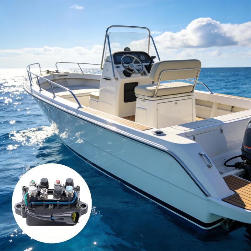 High Quality Angle Trim Control For Boat Outboards Protected 3 Terminal Design ABS Metal Build 12V Electrical Part
