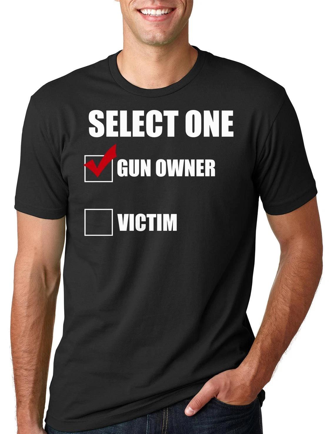 Gun Supporter NRA T-T-shirt Select One Gun Owner Victim Tee T-shirt Rifle Gun Tee XL