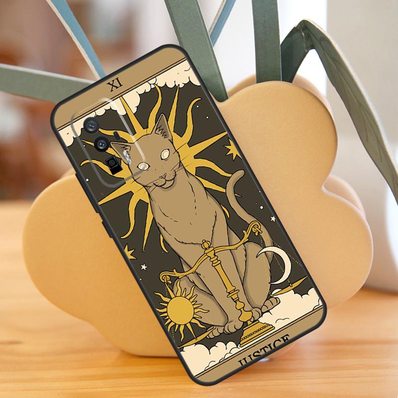 Cats Tarot Witchcraft Case For Xiaomi 14 13 Ultra 11T 12T 13T Pro 12 Lite POCO F6 F5 X6 M6 Pro X5 X3 F3 M5s Cover