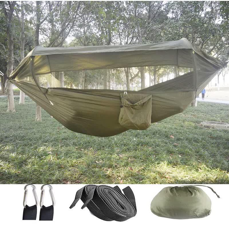 Outdoor Camping Mosquito Net Hammock with Sunshade