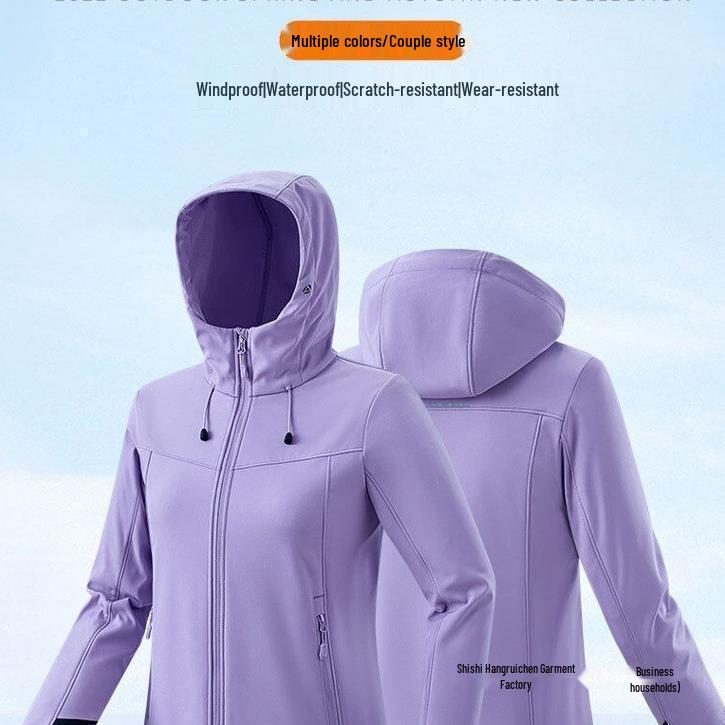 

Men s & Women s Warm Waterproof Softshell Jacket with Fleece Lining - Windproof, Thickened, Ideal for Autumn & Winter Outdoor Activities 2XL