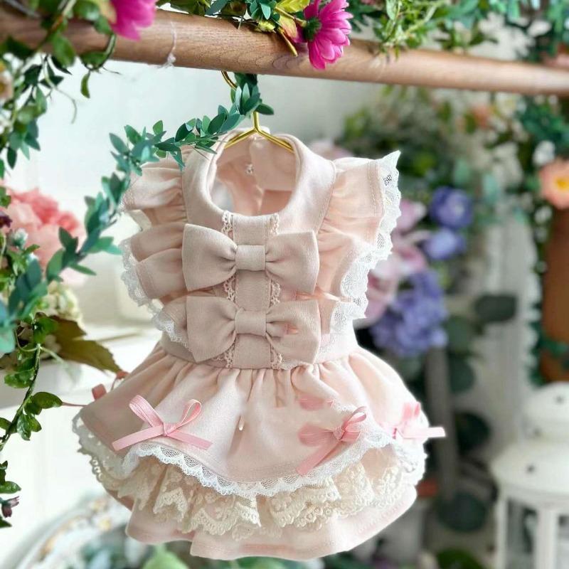 

Spring and summer thin butterfly princess skirt women s skirt dog clothes small dog puppy pet comfortable clothes XL chest 50 back 40 about 10-6.5 kg