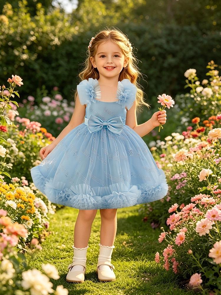 2026 Festival-Prinzessinnen-Tüllkleid für kleine Mädchen
